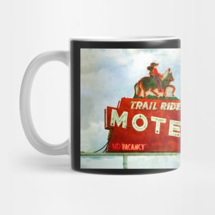 Trail Riders Motel Neon Sign Mug